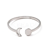 Non-Tarnish 304 Stainless Steel Open Cuff Rings RJEW-Q808-01C-P-2