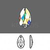 Austrian Crystal Beads X-3230-10.5x18-F001AB-1