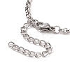Non-Tarnish 304 Stainless Steel Rolo Chain Bracelet for Men Women BJEW-E031-06P-08-3