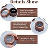 Walnut Wooden Engagement Ring Boxes CON-WH0072-87-4