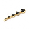 Rack Plating Brass Pave Cubic Zirconia Connector Charms KK-G458-02G-02-3