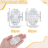 140Pcs 2 Styles PU Baby Waterproof Ear Stickers AJEW-GA0008-18B-2
