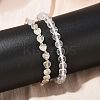 Natural Quartz Crystal Beaded Bracelets Set for Women BJEW-G752-02G-09-3