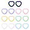 20Pcs UV Plating Rainbow Iridescent Acrylic Bead Frames OACR-TA0003-05-2