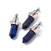 Natural Lapis Lazuli Dyed Big Pointed Pendants G-I342-01P-07-1