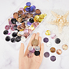 160Pcs 8 Colors Spray Painted Natural Akoya Shell Pendants SHEL-SC0001-38-3