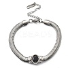 304 Stainless Steel Bracelets BJEW-R003-05P-01-1