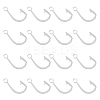 DICOSMETIC 16Pcs 201 Stainless Steel Hook Clasps STAS-DC0010-65-1