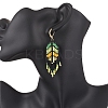Handmade Glass Seed Beads Dangle Earrings EJEW-MZ00561-02-3