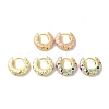 Brass Stud Earrings EJEW-R162-08G-1