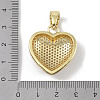Brass Micro Pave Cubic Zirconia Pendants KK-H477-04G-3