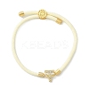 Adjustable Nylon Cord Bracelets X-BJEW-C096-01G-20-4