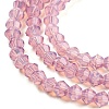 Baking Paint Transparent Glass Beads Strands DGLA-F029-J2mm-04-4