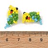 MIYUKI Round Glass Seed Beads Glass Pendants PALLOY-MZ01452-3