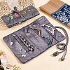 2Pcs Retro Rectangle Silk Zipper Roll Pouches ABAG-GO0001-02A-4