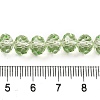 Transparent Baking Paint Glass Beads Strands DGLA-A034-T8mm-D11-4