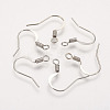 Brass French Earring Hooks KK-Q366-P-NF-1