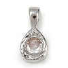 Brass Pave Clear Cubic Zirconia Pendants LS-KK-L238-24P-1
