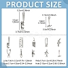 50Pcs 10 Styles Tibetan Style Alloy Pendants FIND-YW0007-18-2