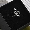 Snake 304 Stainless Steel Open Cuff Ring for Women RJEW-M049-02P-4