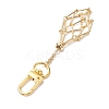 2Pcs 2 Styles Brass Bar Link Chains Pouch Stone Pendant Decorations HJEW-JM02034-01-4