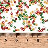 4 Colors 11/0 Christmas MIYUKI Round Rocailles Seed Beads SEED-X0058-17-3