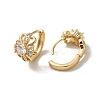 KC Gold Plated Brass Micro Pave Cubic Zirconia Hoop Earring EJEW-L271-01KCG-10-2