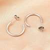316 Stainless Steel C-Shaped Stud Earrings EJEW-D339-03P-2