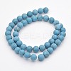 Synthetic Turquoise Round Beads Strands G-D658-8mm-2