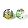 Transparent Resin Rondelle European Beads RESI-N044-01I-3