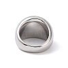 304 Stainless Steel Chunky Dome Finger Ring for Men Women X-STAS-E168-09P-3
