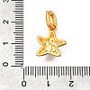 Brass Micro Pave Cubic Zirconia Pendants KK-S517-01A-G-3