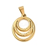 Ion Plating(IP) 304 Stainless Steel Pendants STAS-C103-27G-1