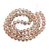 Electroplate Transparent Glass Beads Strands EGLA-N002-46-H03-2