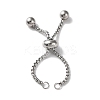Non-Tarnish 304 Stainless Steel Adjustable Finger Ring Findings LS-STAS-P328-06B-P-1