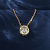 Brass Pave Cubic Zirconia Birth Stone Constellation Pendant Cable Chain Necklaces NJEW-D334-01G-03-2