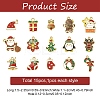 15Pcs 15 Styles 304 Stainless Steel Enamel Pendants STAS-YW0003-41-3