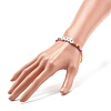 Word Love Acrylic Beaded Stretch Bracelet with Synthetic Hematite BJEW-JB07957-3