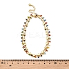 Bohemian Brass & Colorful Glass Seed Beads Double Layer Anklets LS-AJEW-Z046-04G-3