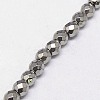 Electroplate Non-magnetic Synthetic Hematite Beads Strands G-J169B-4mm-M-4