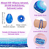 10Strands 10 Colors Transparent Glass Beads Strands EGLA-TA0013-24C-4