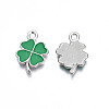 Rack Plating Alloy Enamel Pendants ENAM-N055-088-01P-3
