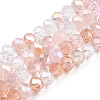 Electroplate Glass Beads Strands X-EGLA-T020-12G-1