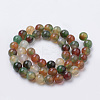 Natural Peacock Green Agate Beads Strands X-G-S259-16-8mm-2