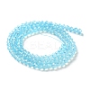 Baking Paint Transparent Glass Beads Strands DGLA-A034-J4MM-D08-2