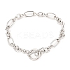Tarnish Resistant Unisex 304 Stainless Steel Figaro Chain Bracelets X-BJEW-H541-06A-P-6