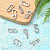 10Pcs 10 Styles 304 Stainless Steel Keychain Clasp Findings FIND-CJ0002-80-5