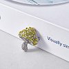 Cubic Zirconia Mushroom Brooch JBR102B-2