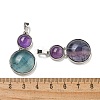 Natural & Synthetic Mixed Gemstone Pendants G-G147-06P-4
