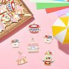 30Pcs 5 Styles Circus Theme Alloy Enamel Pendants ENAM-CJ0004-78-5